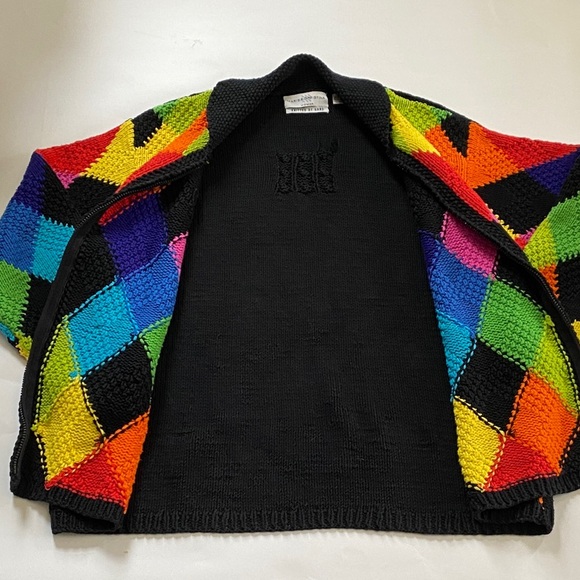 Marisa Christina Multicolor Diamond Cardigan - Picture 4 of 10